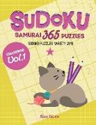 Sudoku Samurai 365 Puzzles Challenge Vol.1: Sudoku Puzzles Variety 2018