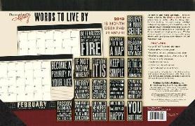 2019 Words to Live by 18-Month Desk Pad Planner: By Sellers Publishing