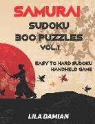 Samurai Sudoku 300 Puzzles Vol.1: Easy to Hard Sudoku Handheld Game