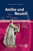 Antike und Neuzeit / Antike und deutsche Dichtung
