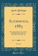 Alemannia, 1885, Vol. 13