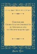 Chronik der Georg-August-Universität zu Göttingen für das Rechnungsjahr 1901 (Classic Reprint)