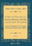 L'Art de Vérifier les Dates, Depuis l'Année 1770 Jusqu'à Nos Jours, Vol. 14