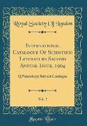 International Catalogue Of Scientific Literature Second Annual Issue, 1904, Vol. 2