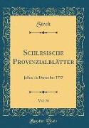 Schlesische Provinzialblätter, Vol. 26