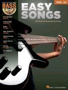 Easy Songs - Bass Play-Along Volume 34 Book/Online Audio [With CD (Audio)]