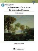 Johannes Brahms: 15 Selected Songs: The Vocal Library - High Voice [With 2]