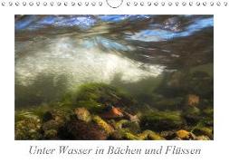 Unter Wasser in Bächen und Flüssen (Wandkalender 2019 DIN A4 quer)