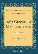 1987 Census of Manufactures: Issued June 1989 (Classic Reprint)