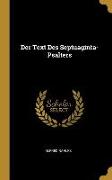 Der Text Des Septuaginta-Psalters