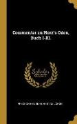 Commentar Zu Horz's Oden, Buch I-III