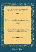 Militär-Wochenblatt, 1876, Vol. 1