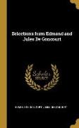 Selections from Edmond and Jules de Goncourt