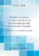 Ergänzungsbände zur Dritten Auflage des Handbuchs der Organischen Chemie, Vol. 4