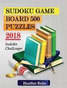 Sudoku Game Board 500 Puzzles 2018: Sudoku Challenger