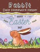 Rabbit Daily Homework Helper: Happy Easter Day Homework Planner