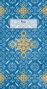 Der Zauber Indiens Schmales Notizheft - Motiv Blaues Ornament