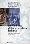 Storia e testi della letteratura italiana