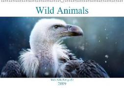 Wild Animals - Wilde Tiere (Wandkalender 2019 DIN A2 quer)