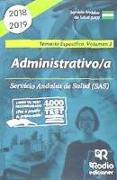 Administrativo/a del SAS. Temario específico. Volumen 2