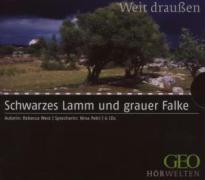 Schwarzes Lamm und grauer Falke