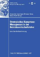 Strategisches Kompetenz-Management in der Betriebswirtschaftslehre