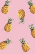 Notebook: Pink Background Pineapple Notebook Cute Composition Notebook Convenient Compact Size 6x9, Journal