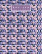 2018-2019 Planner: Purple Mosaic Pattern Undated Monthly, Weekly, and Daily Planner