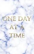 One Day at a Time: An Elegant Blue Marble Textured Personal Journal of Sobriety. Perfect Way to Keep Your Focus on Your Path to Recovery