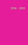 2018-2019: Beautiful Hot Pink and Gold Textured Pocket Calendar Helps Keep Your World on Schedule