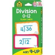 Division 0-12 Flash Cards