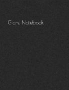 Giant Notebook: Five Hundred Page Soft Black Notebook/Journal