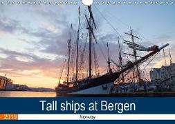 Tall ships at Bergen (Wall Calendar 2019 DIN A4 Landscape)