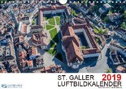 Luftbildkalender St. Gallen 2019CH-Version (Wandkalender 2019 DIN A4 quer)