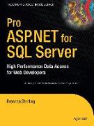 Pro ASP.Net for SQL Server: High Performance Data Access for Web Developers
