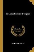 de la Philosophie d'Origène