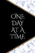 One Day at a Time: A Beautiful Blue Marble and Gold Guided Odaat Journal for Twelve Step Programs. Focus on Recovery and Progress, Not Pe