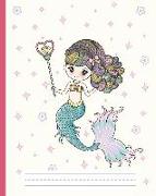 Mermaid - Primary Journal: Primary Composition Notebook Grades K-2 Story Paper Journal Picture Space and Dashed Mid Line Draw and Write for Kinde