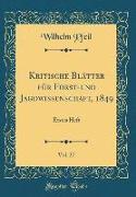 Kritische Blätter für Forst-und Jagdwissenschaft, 1849, Vol. 27