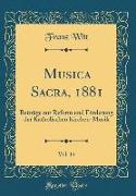 Musica Sacra, 1881, Vol. 14