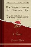 Das Österreichische Sanitätswesen, 1891, Vol. 3