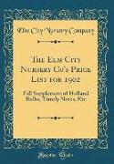 The Elm City Nursery Co's Price List for 1902
