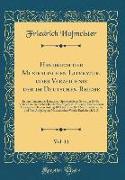 Handbuch der Musikalischen Literatur, oder Verzeichnis der im Deutschen Reiche, Vol. 11