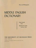 Middle English Dictionary