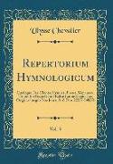 Repertorium Hymnologicum, Vol. 3