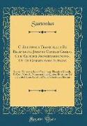 C. Suetonius Tranquillus Ex Recensione Joannis Georgii Graevii Cum Ejusdem Animadversionibus, Ut Et Commentario Integro