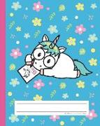 Primary Composition Notebook Grades K-2: Early Creative Picture Story Journal Tablet for Kindergarten Draw and Write 120 Story Paper Pages Cute Unicor