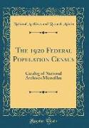 The 1920 Federal Population Census