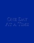 One Day at a Time: All Blue Book Guided 12-Step Recovery Notebook by New Nomads to Balance Sponsor and Step Work with Daily Life