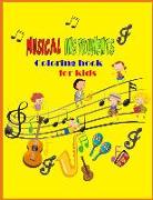 Musical Instruments Coloring Book for Kids